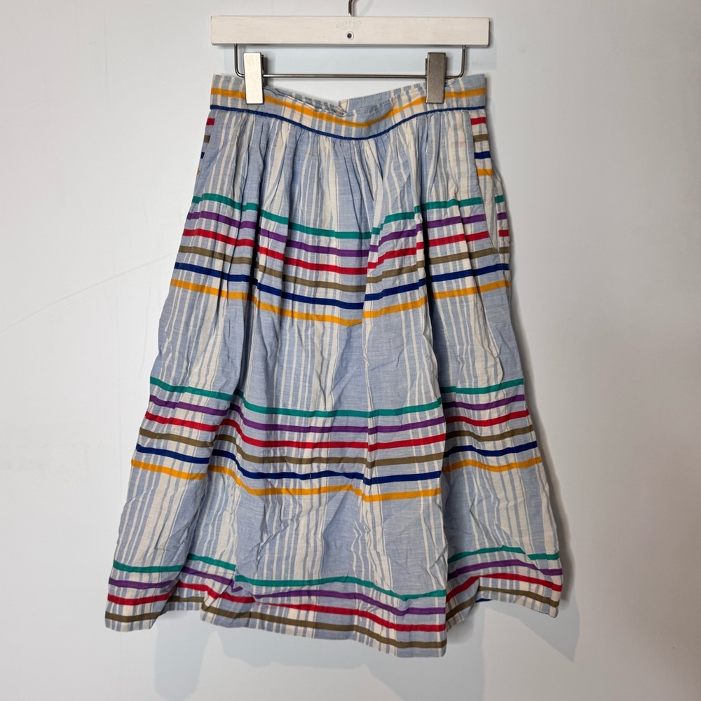 NWT UO Urban Renewal Vintage Plaid Cotton MIDI Skirt Size Small